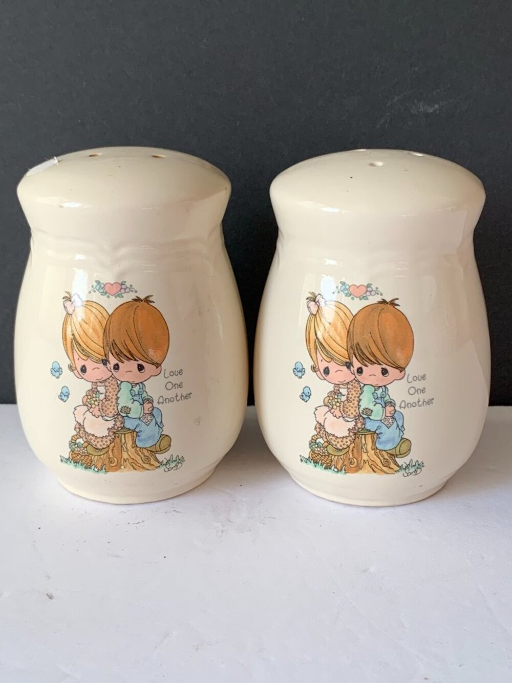 PRECIOUS MOMENTS 1994 SALT AND PEPPER SHAKERS